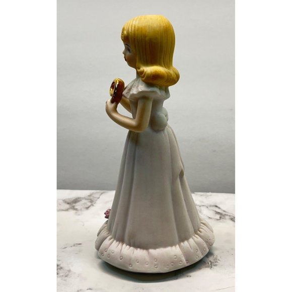 Growing Up Birthday Girls Age 9 Porcelain Blonde Figurine 1981 Enesco - Picture 5 of 8